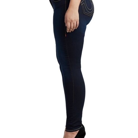 True Religion Jeans Curvy Skinny Fit Stretch Lonestar Women's 25 $199 Dark Wash - Picture 5 of 5